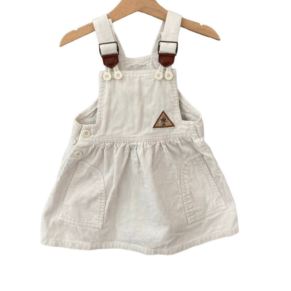 Mothercare Vintage Corduroy Jumper Dress - White - 90cm